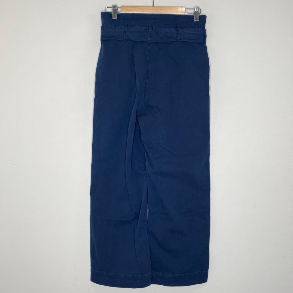 Mother The Paperbag Greaser Ankle Pants  More Than Words / Navy - Picture 4 of 15